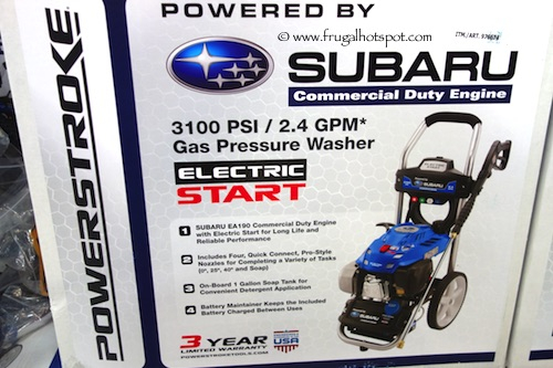 Costco Sale PowerStroke Subaru 3100 PSI Pressure Washer Frugal Hotspot