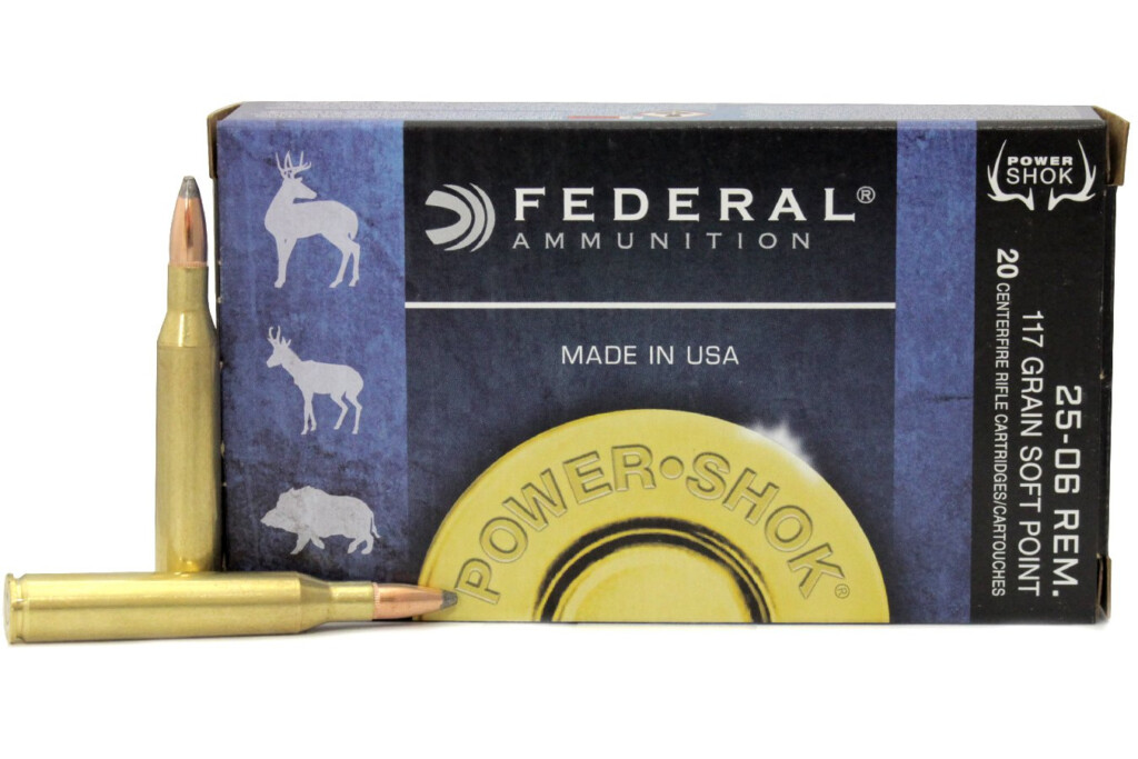 Federal Premium Power Shok Centerfire Rifle Ammo 25 06 Remington 