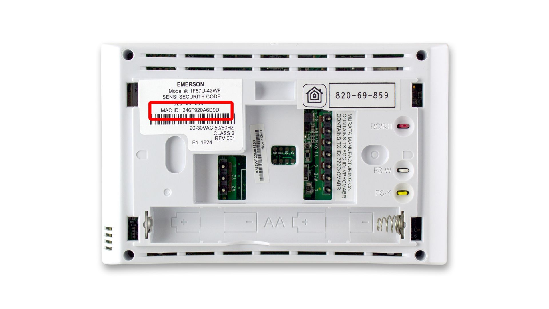 Finding The MAC ID Of Sensi Thermostat Sensi US