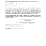 Non Collusion Affidavit Form Illinois Free Download