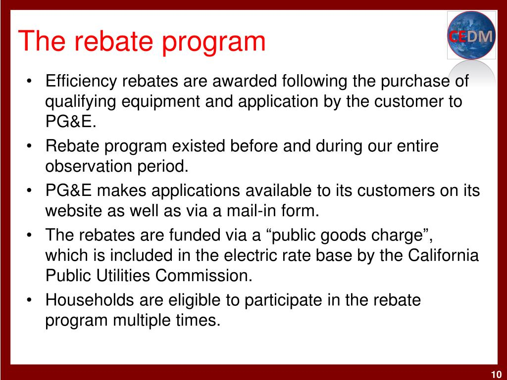 PPT Do Energy Efficiency Appliance Rebates Lower Energy Consumption 