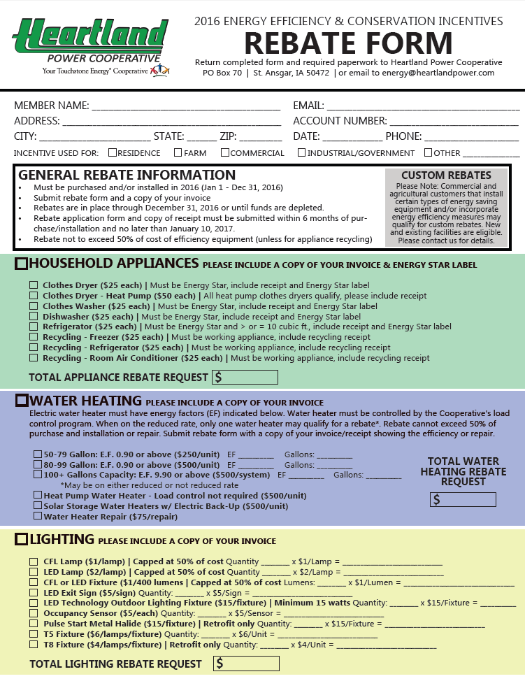 Rebates Heartland Power Cooperative