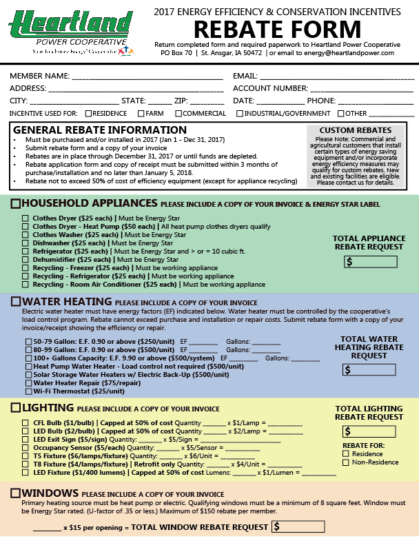 Rebates Heartland Power Cooperative