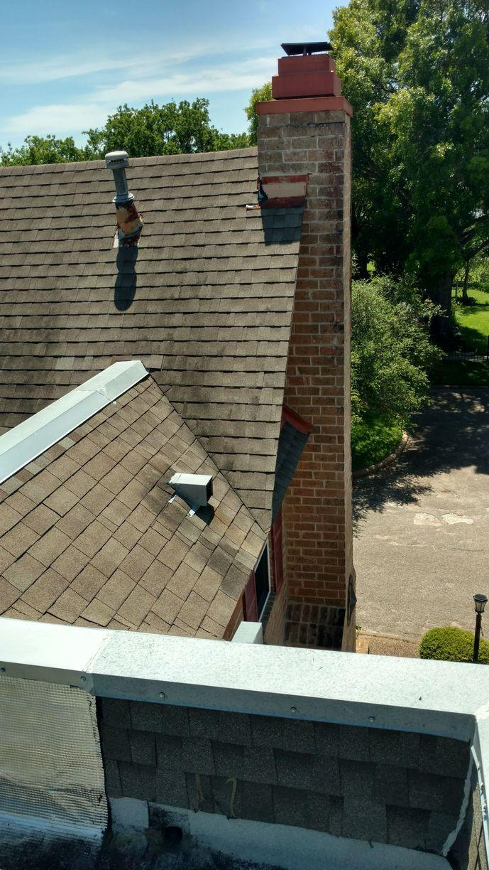 Roof Replacement Re Roof In Houston TX Chimney Patch Job