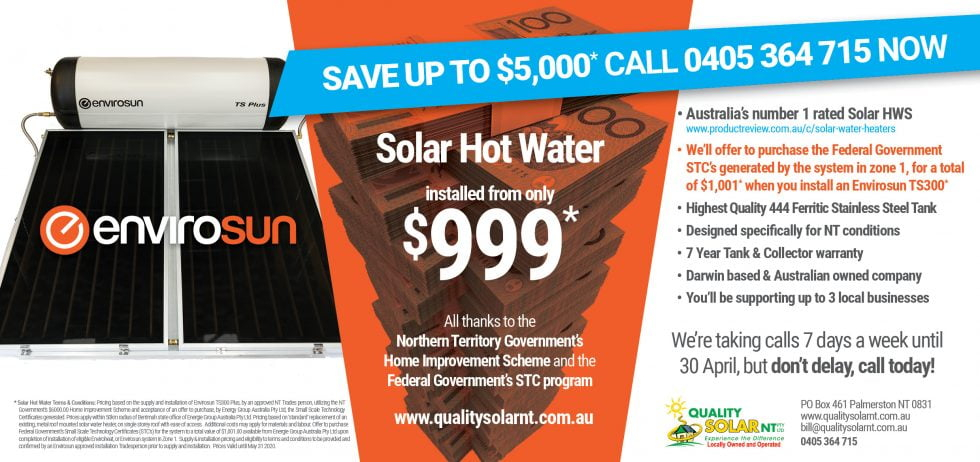 Solar Credits Scheme RET Solar Rebate Quality Solar NT