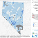 WINDExchange Nevada 110 Meter Potential Wind Capacity Map