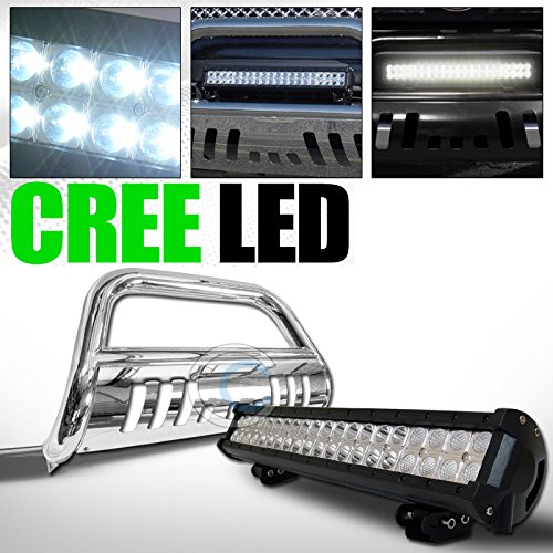 Amazon HS Power Chrome Bull BAR Bumper Grille Guard 120W CREE LED 