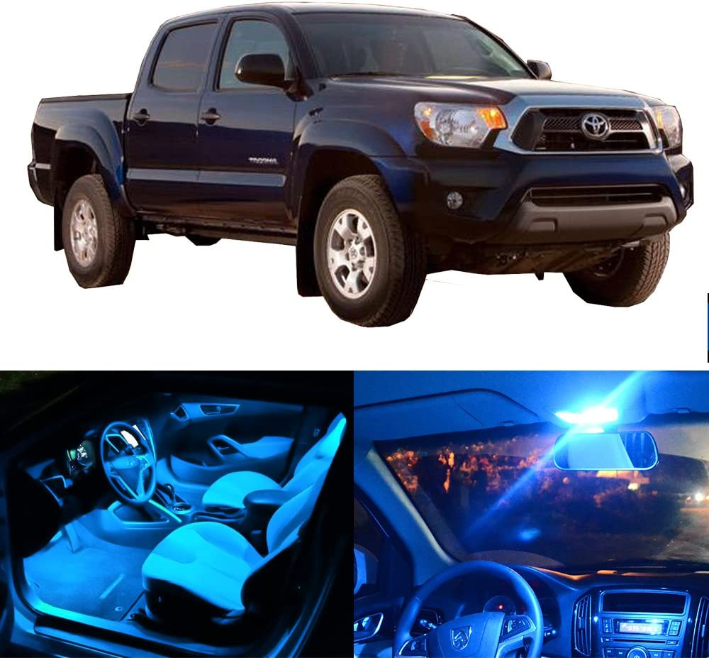 Amazon SCITOO LED Interior Lights 8pcs Ice Blue Package Kit 