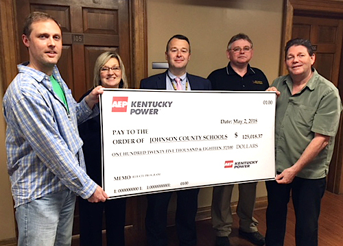 JOHNSON CO SCHOOLS EARNS 125 000 IN REBATES FROM KENTUCKY POWER 