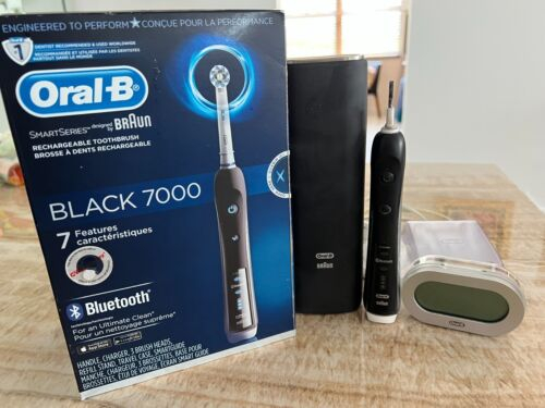 Oral B Black 7000 SmartSeries Power Rechargeable Electric Toothbrush EBay