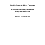 Residential Ceiling Insulation Program Standards