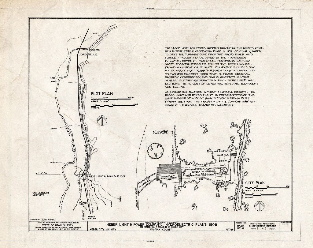 Blueprint Plot Plan Site Plan Heber Light Power Company 