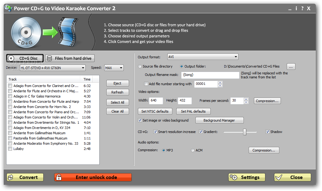 Download Power CD G To Video Karaoke Converter 2 1 5 0