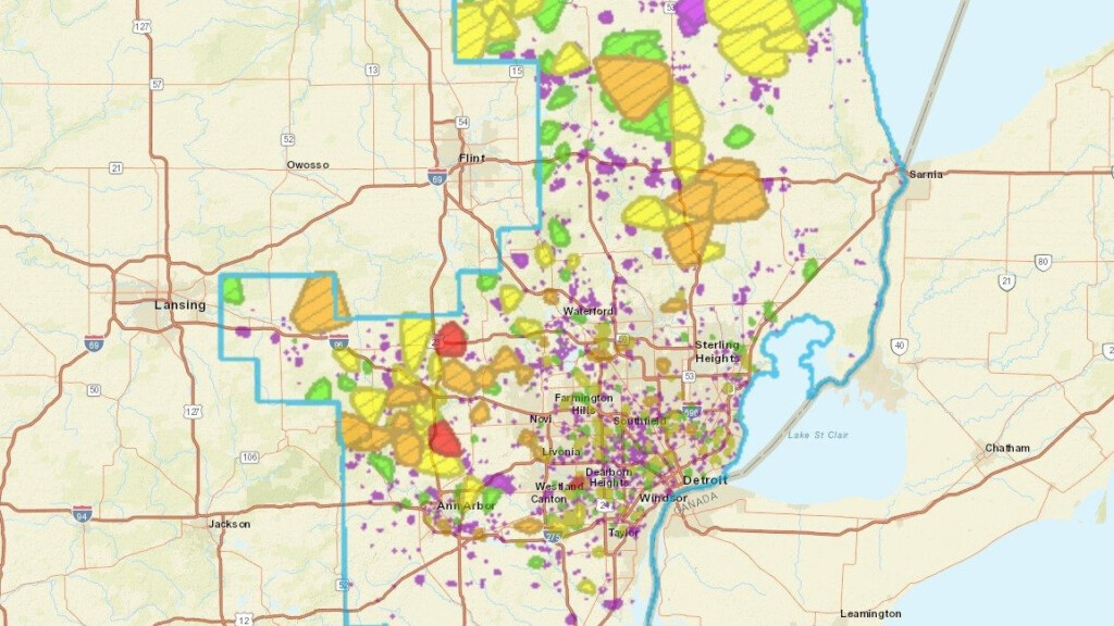 Dte Energy Power Outage Map Map