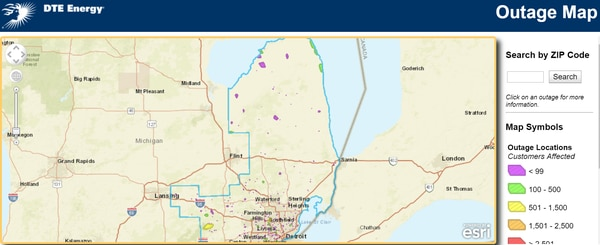 DTE Says It Expects To Restore All Weather related Power Outages Friday 