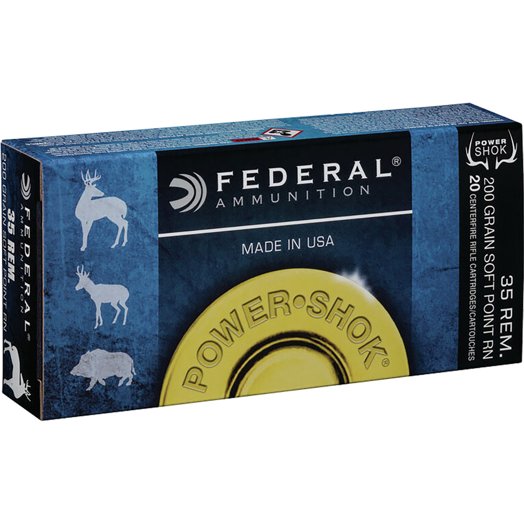 Federal Power Shok Rifle Ammo 35 Rem 200 Gr SP 20 Rd Kinsey s Inc 