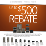 Ge Consumer Rebate March 11 March 24 Products