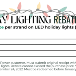 Holiday Lighting Rebate Coupons Now Available Lowell Light Power