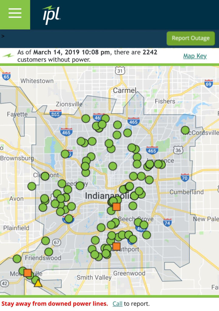 Ipl Power Outage Map Metro Map