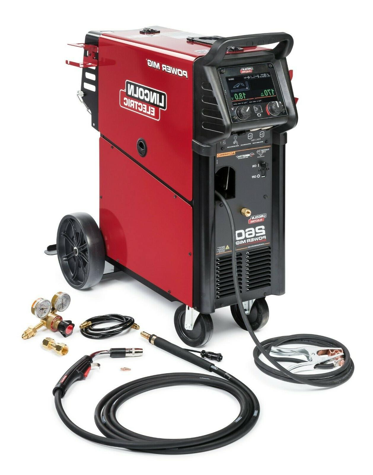 LINCOLN ELECTRIC POWER MIG 260 MIG WELDER K3520 1