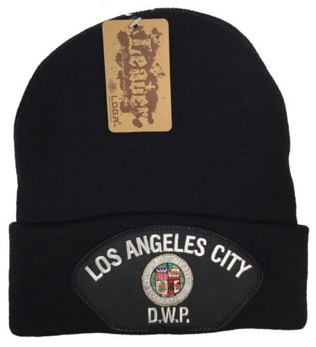 Los Angeles City DWP Black Beanie EBay