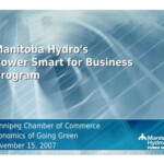 Manitoba Hydro s Power Smart For Business Program