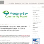 Monterey Bay Community Power Becomes Primary Electricity Provider For