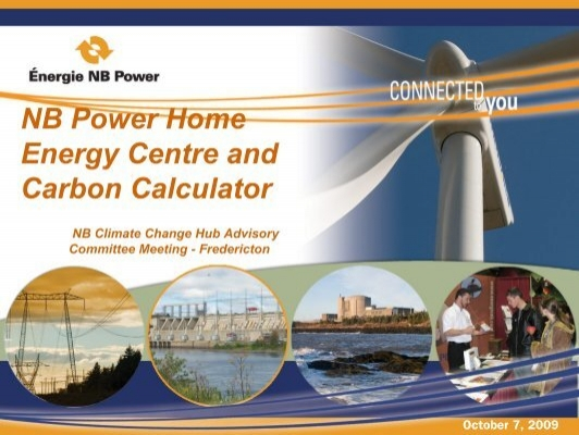 NB Power Home Energy Centre And Carbon Calculator