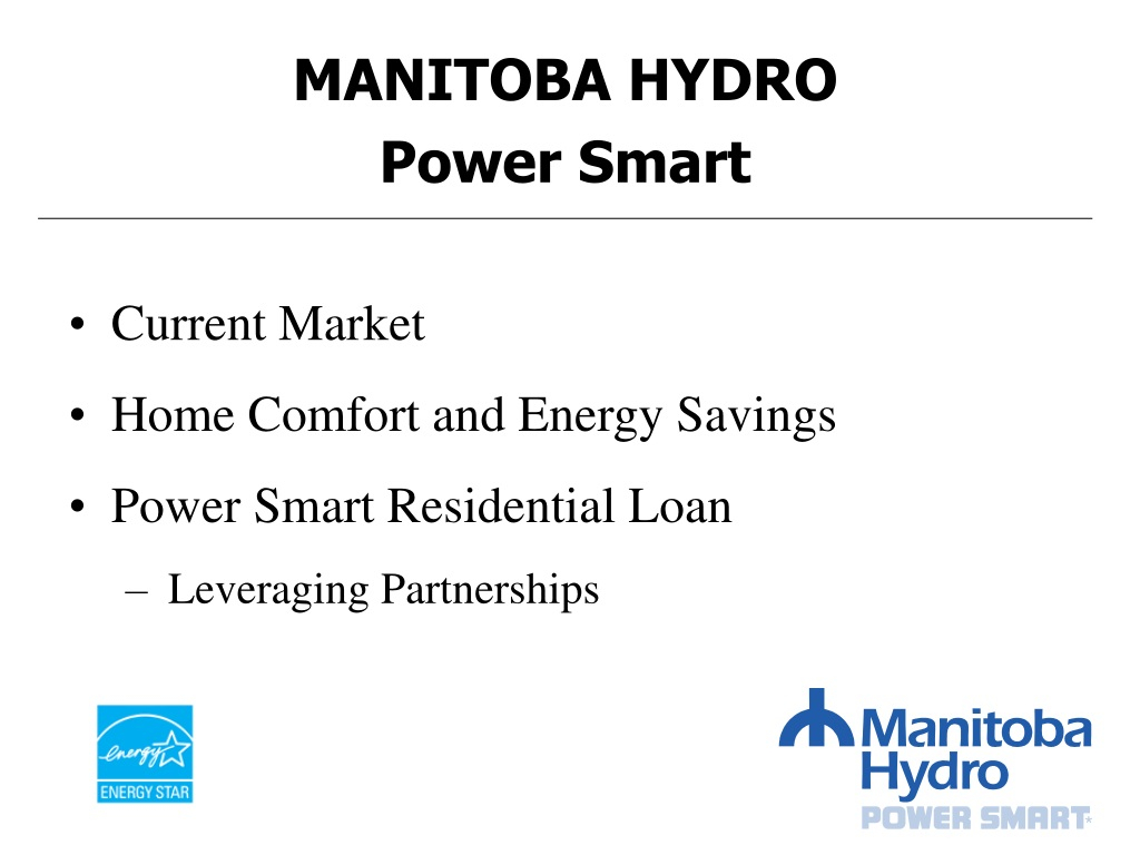 PPT MANITOBA HYDRO ENERGY STAR Qualified Windows PowerPoint 