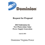 Request For Proposal Dominion Virginia Power