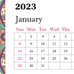 Shop Now 2023 Calendar PowerPoint Template Design