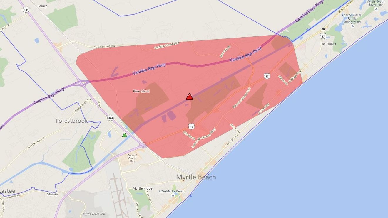 Thousands Temporarily Without Power Tuesday Afternoon In Horry County 