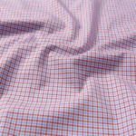 Waverly Light Blue And Red 120s Small Gingham Shirts By Proper Cloth