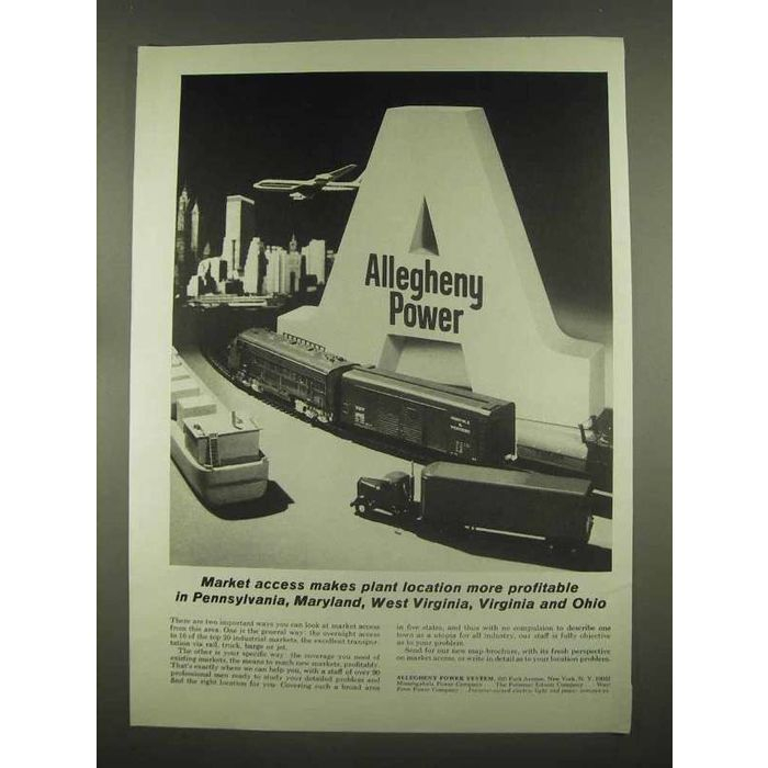 1965 Allegheny Power Ad Market Access On EBid Ireland 159203277