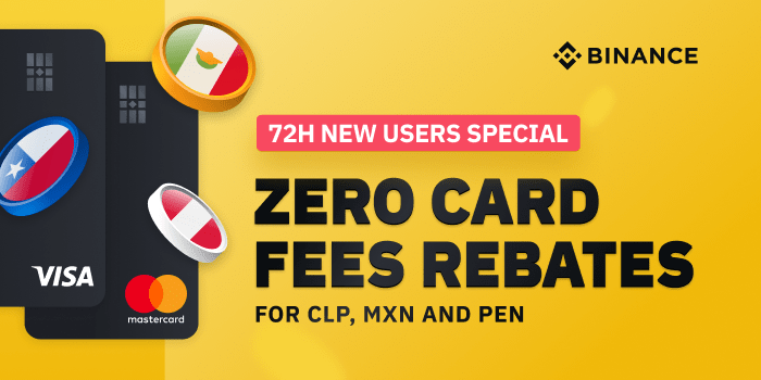 72H Flash Promo New Users Enjoy Zero Card Fees Rebates For CLP MXN