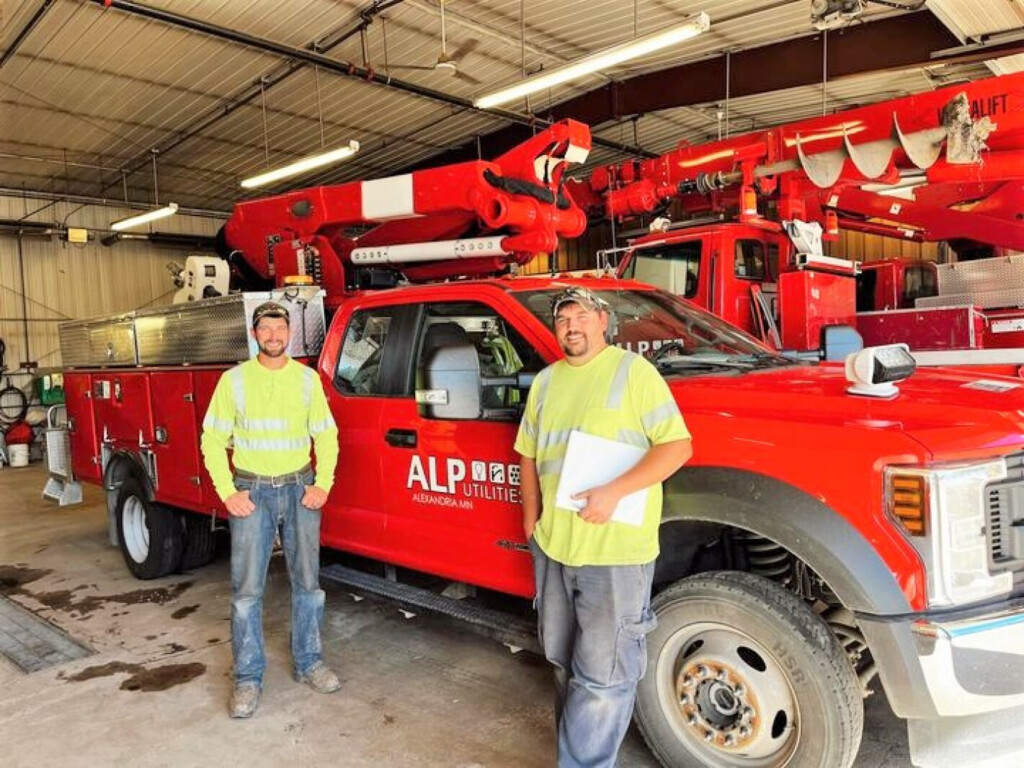 Alexandria Light And Power Employees Are Assisting With Power Outages 