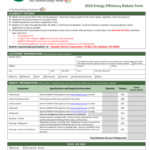 Application Energy Star Rebate Form