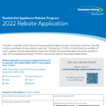 Consumers Power Rebate Form PowerRebate