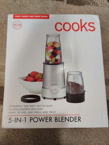 Cooks 5 In 1 Personal Power Blender Stainless EBay