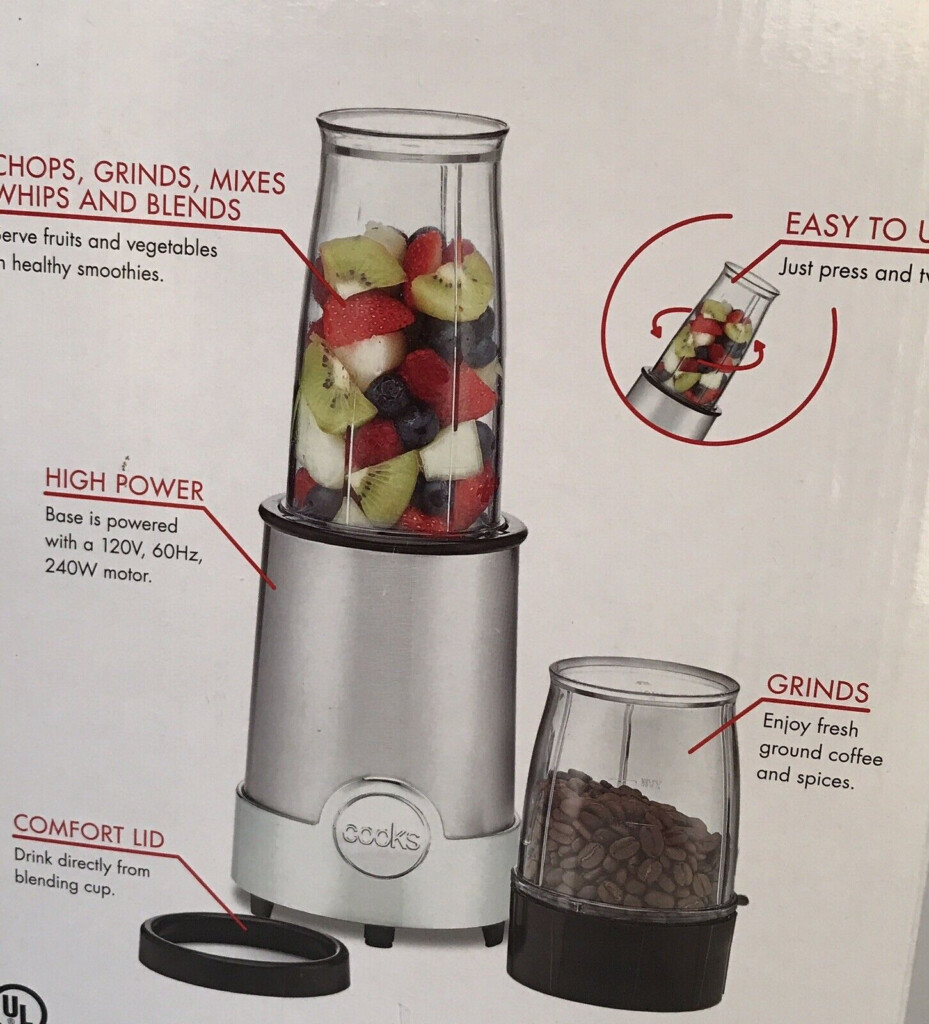 Cooks 5 In 1 Power Blender Stainless Blades Silver New EBay