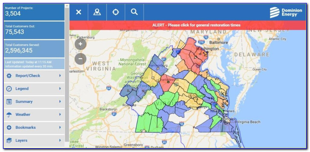 Dom Virginia Power Outage Map Prosecution2012