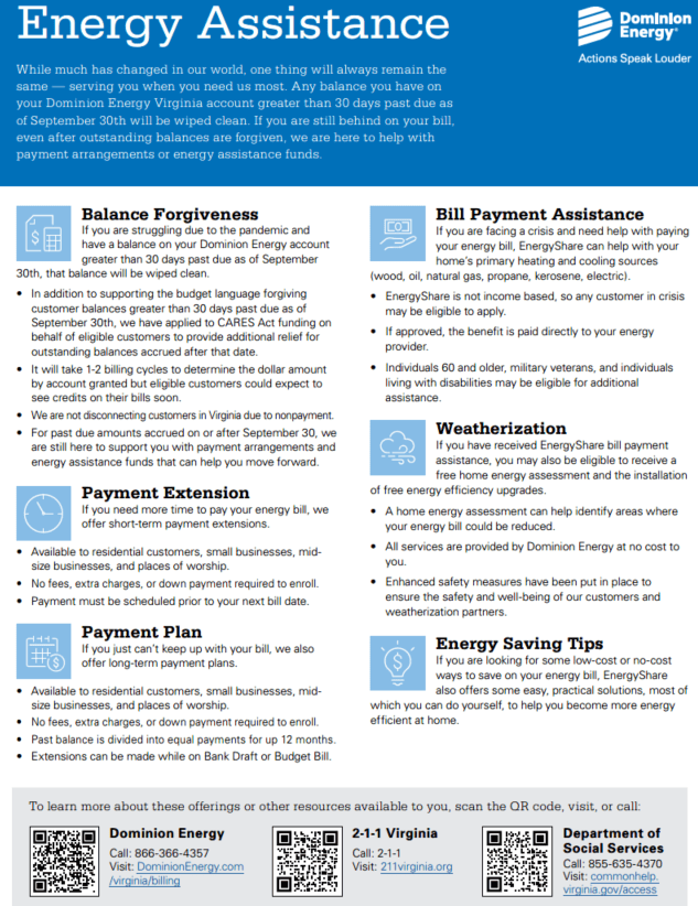 Dominion Energy Rebates Virginia