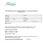 Ductless Mini Split Rebate Application Form