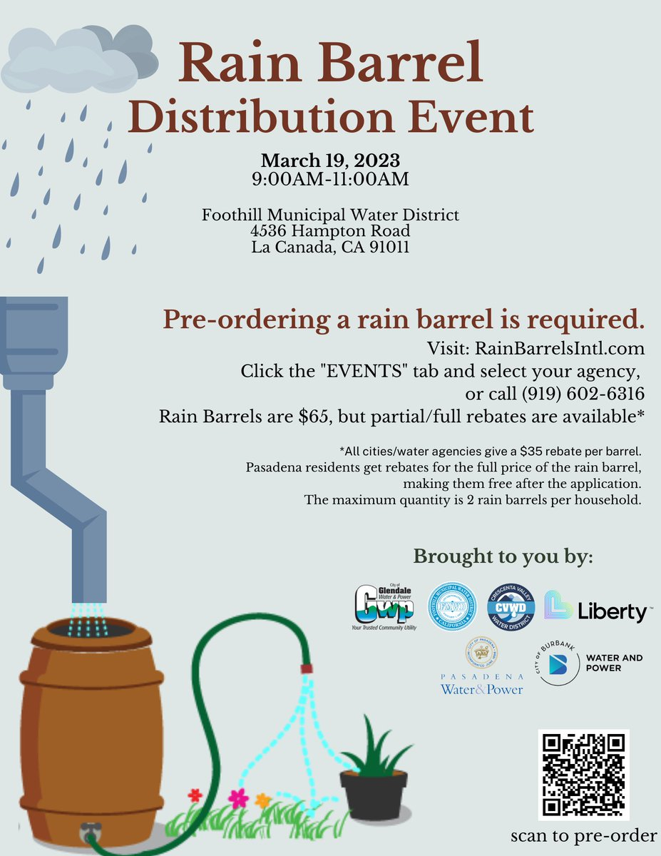 Glendale Water Power On Twitter Rain Barrels Are Back After Our 