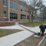 Light Pole Crashes Down In Front Of Sheriff s Office Alexandria Echo