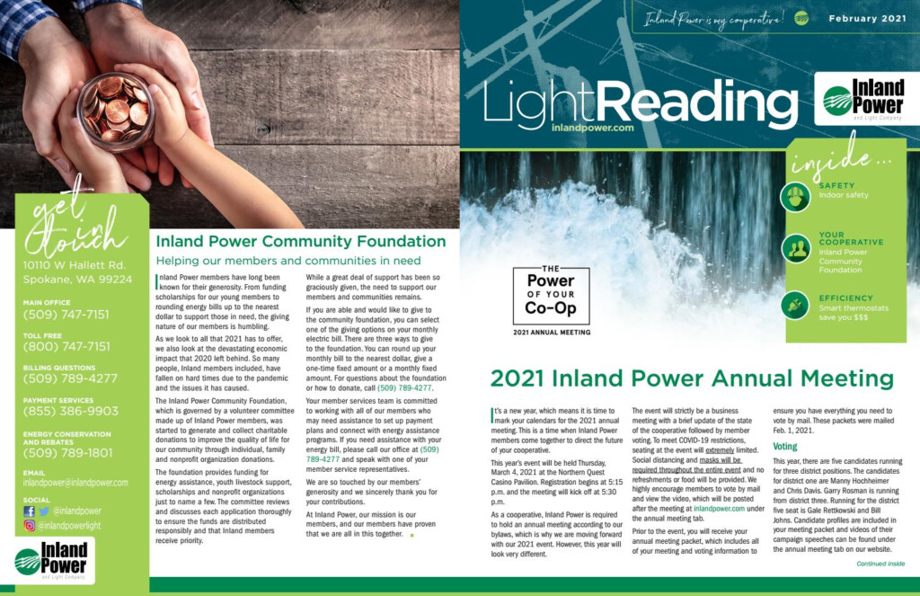 Light Reading February 2021 By Inland Power Light Issuu