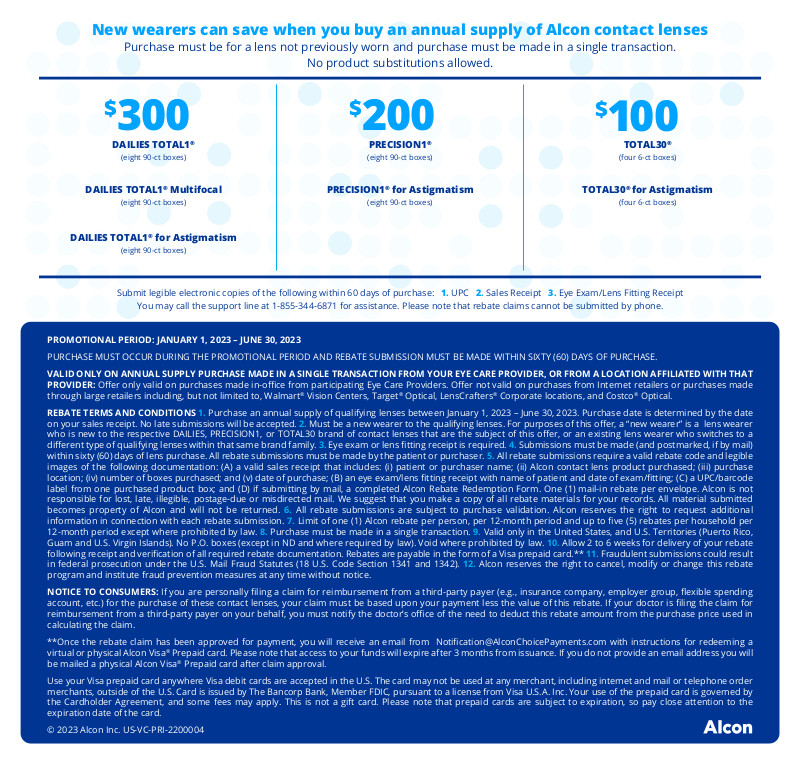 Save Up To 300 On Your Alcon Contact Lens Purchase