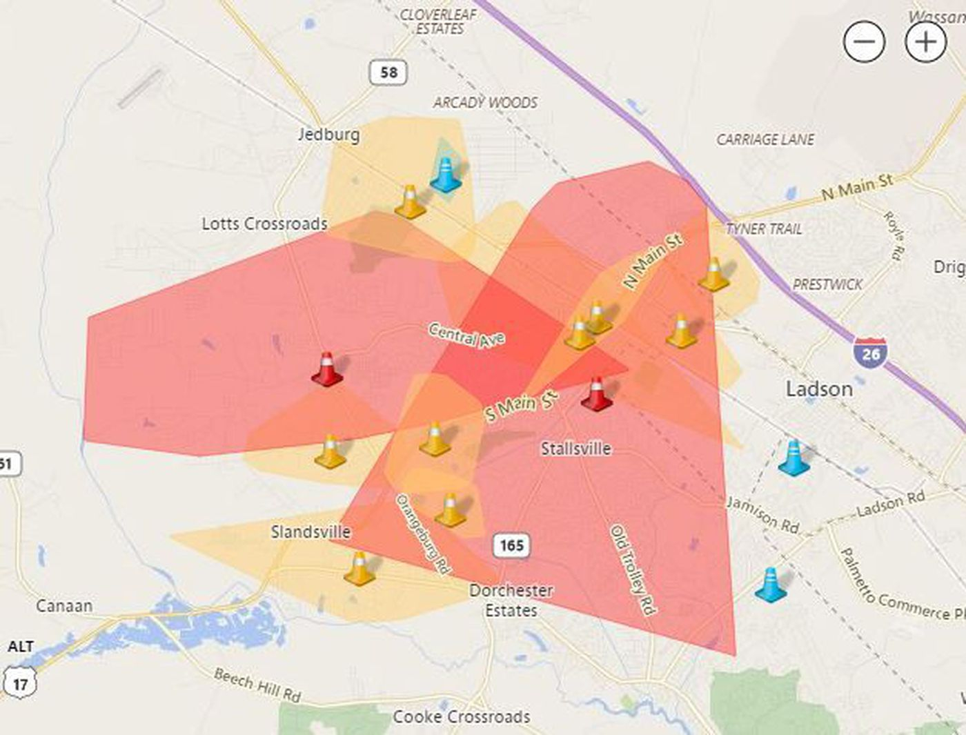 Sce G Outage Map Map Of The Usa With State Names