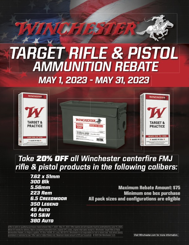 Winchester Spring Rebate 2023